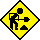 pixel construction sign